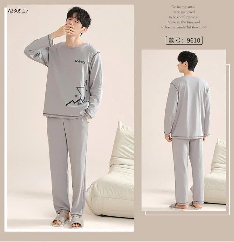 BỘ COTTON NAM MẶC NHÀ -sỉ 168k