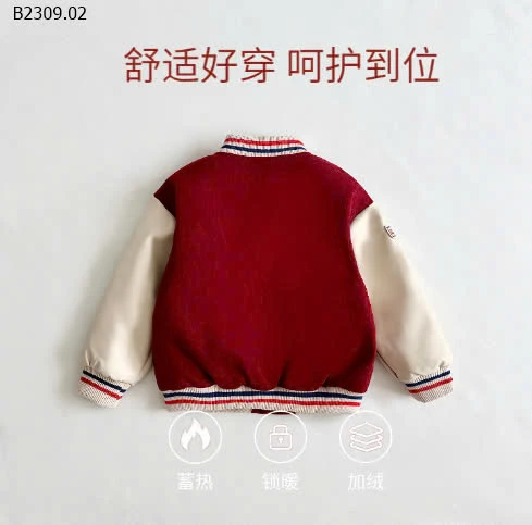 ÁO BOMBER BÓNG CHÀY CHO BÉ-sỉ 167k