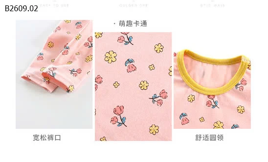 BỘ COTTON DÀI TAY CHO BÉ XUẤT HÀN SIÊUU ĐẸP- sỉ Size 90-130: 97k Size 140-160: 107k