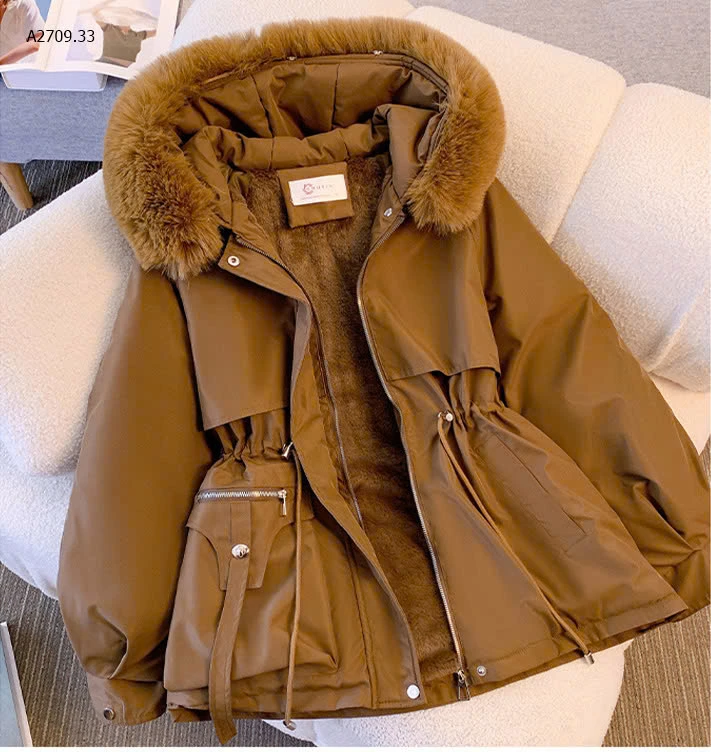 ÁO KHOÁC PARKA NỮ LÓT LÔNG -sỉ 275k