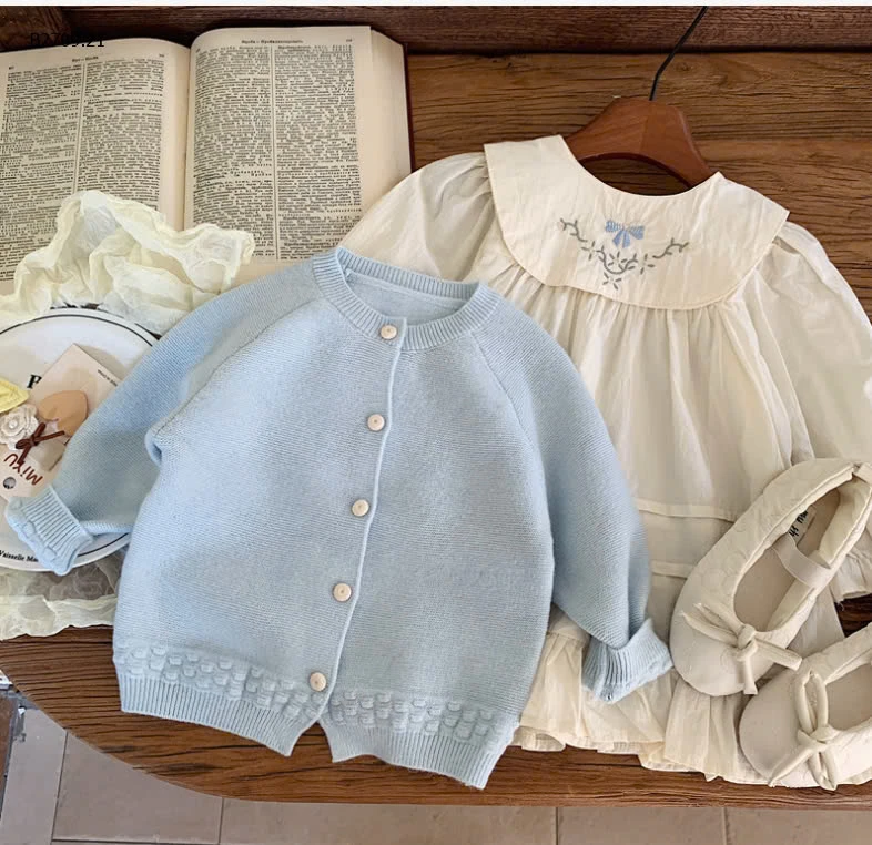 Set áo cardigan mix váy xinh xắn -sỉ 218k