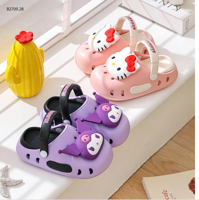 sỤC CROCS KUROMI BÉ GÁI -sỉ Sz 150-180 : 98k           Sz 190-220 : 104k