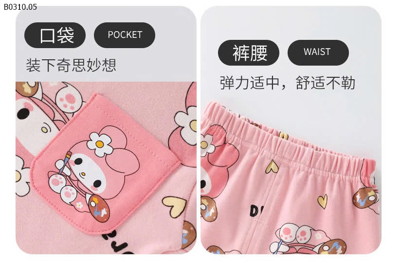 BỘ COTTON MẶC NHÀ CHO BÉ - SỈ size 90-130: 127k size 140-170: 150k