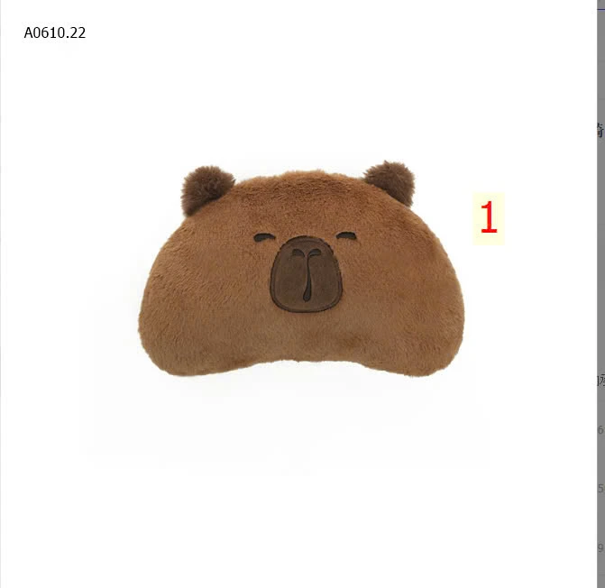 SET GỐI TỰA CAPYBARA CUTE -sỉ 170/set 