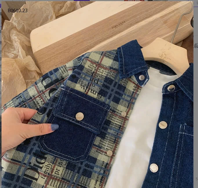 ÁO KHOÁC JEAN DENIM HỌA TIẾT-sỉ 170k