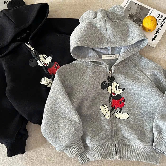 ÁO KHOÁC NỈ MICKEY KHOÁ KÉO-sỉ 139k