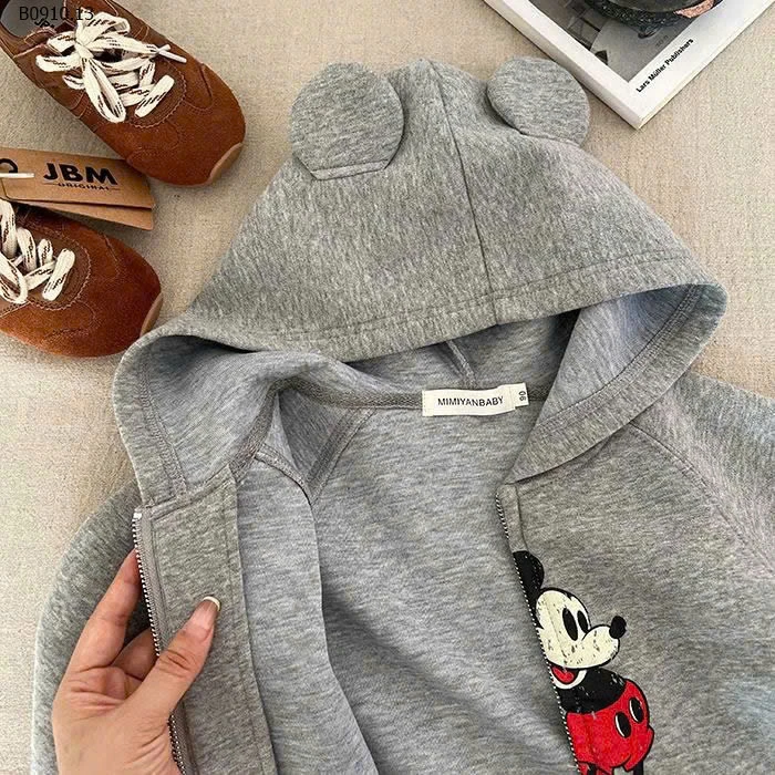 ÁO KHOÁC NỈ MICKEY KHOÁ KÉO-sỉ 139k