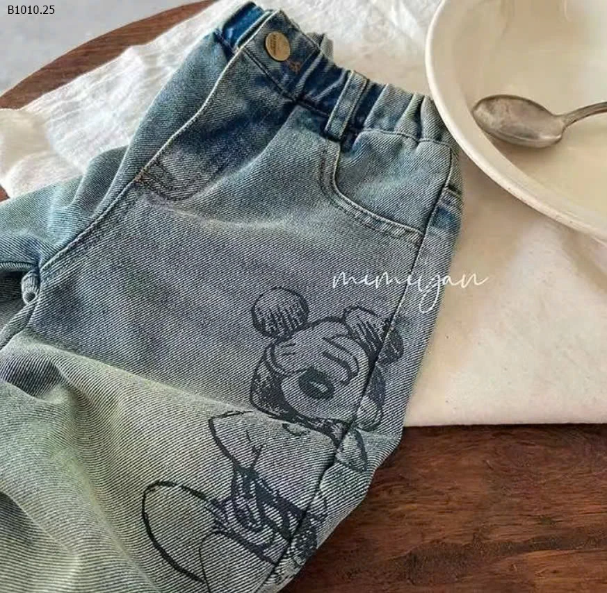 JEANS SUÔNG MICKEY -sỉ 140k