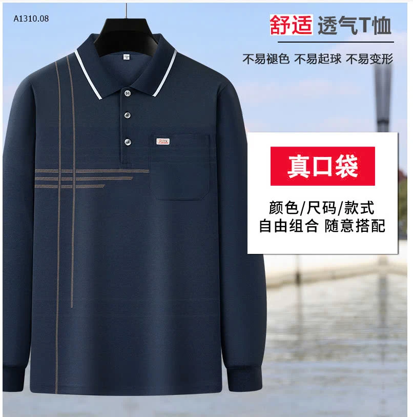 ÁO POLO DÀI TAY TRUNG NIÊN-sỉ 120k