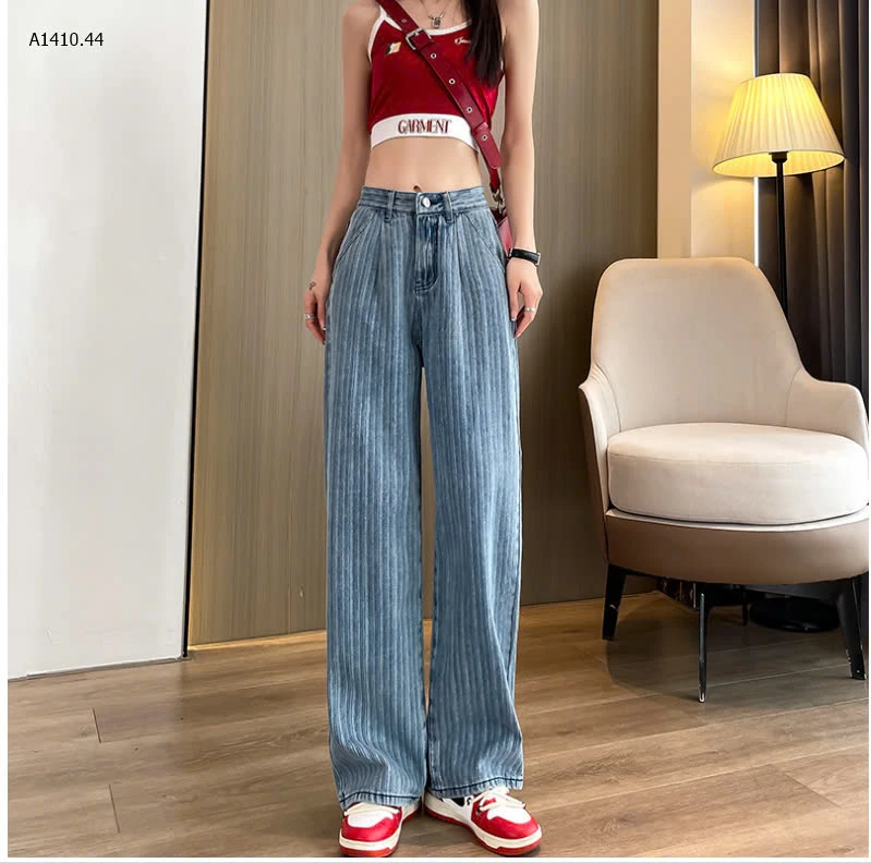 QUẦN JEANS SUÔNG SỌC DỌC -sỉ 165k