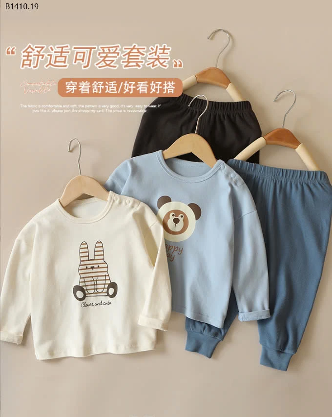 BỘ DÀI TAY BÉ CUTE PANDA'S -sỉ 129k