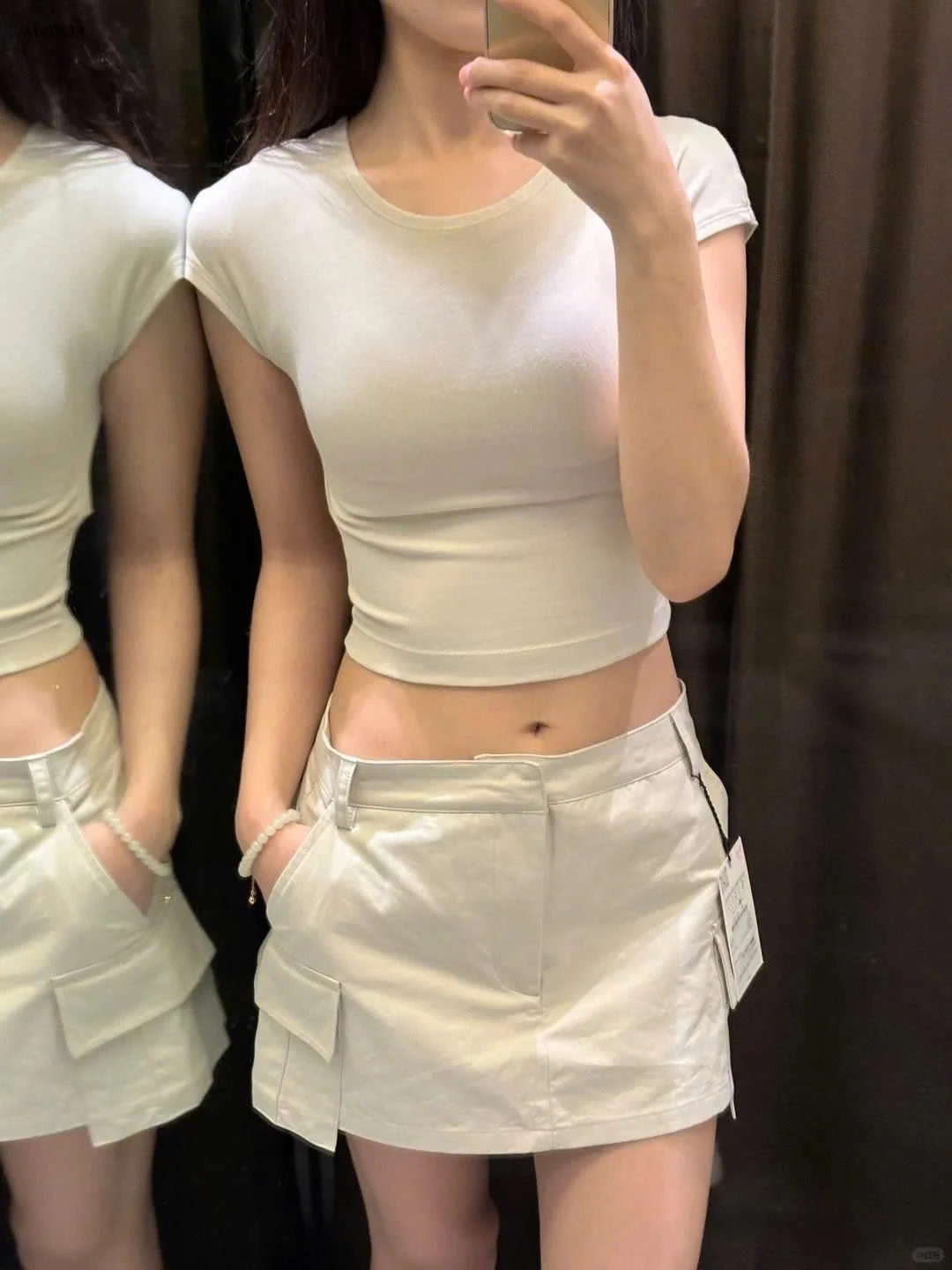 ÁO THUN CROPTOP TAY NGẮN CỔ TRÒN-sỉ 69k