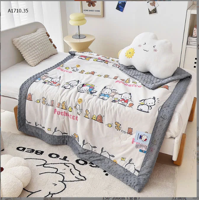 CHĂN HOẠT HÌNH MICKEY SANRIO CHO BÉsỉ Sz 110*150 : 118k                150*200 : 175k                 200*230 : 243k