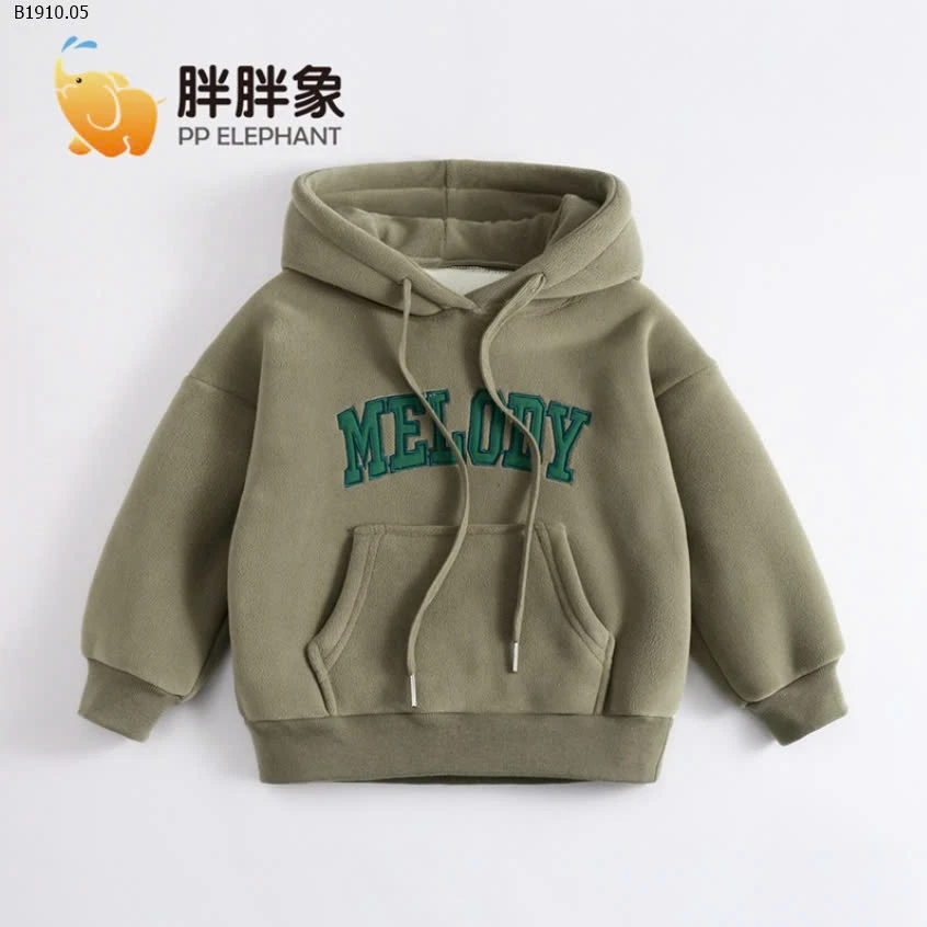 ÁO NỈ HOODIE LÓT LÔNG CỪU ELEPHANT-sỉ 164k