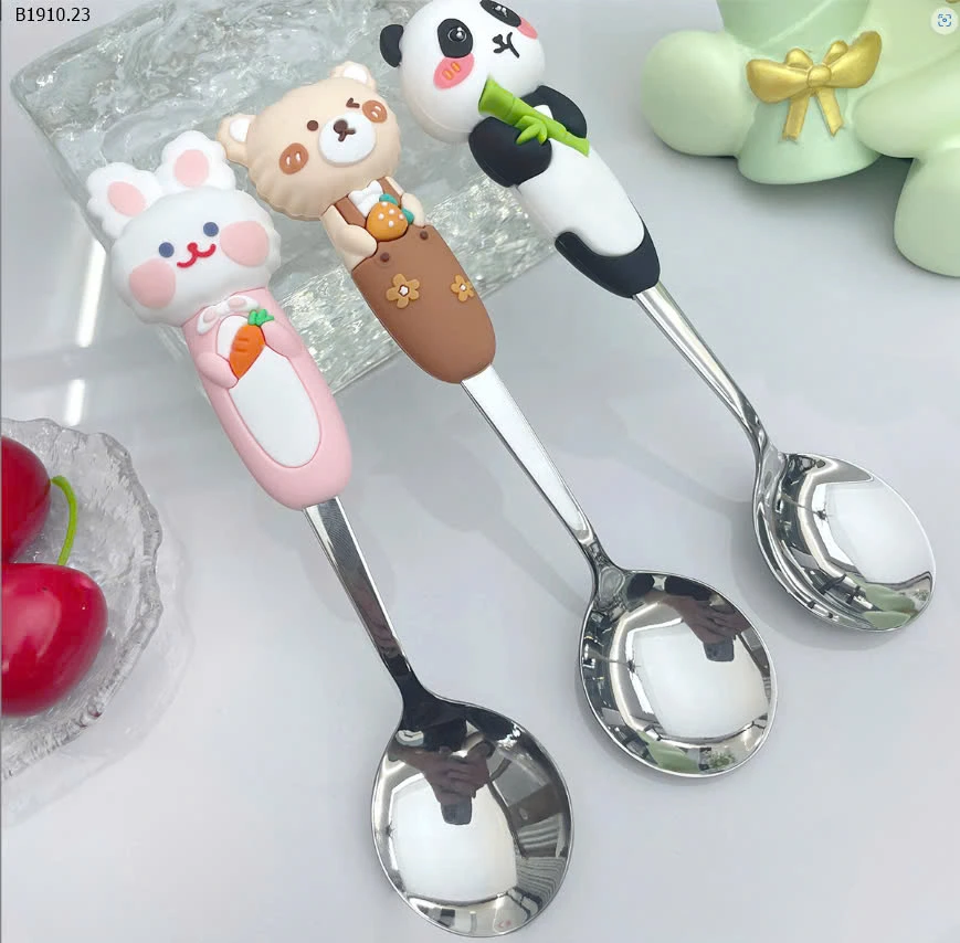 SET 2 MÓN  THÌA ĐŨA GẤU THỎ CUTE-sỉ 58k