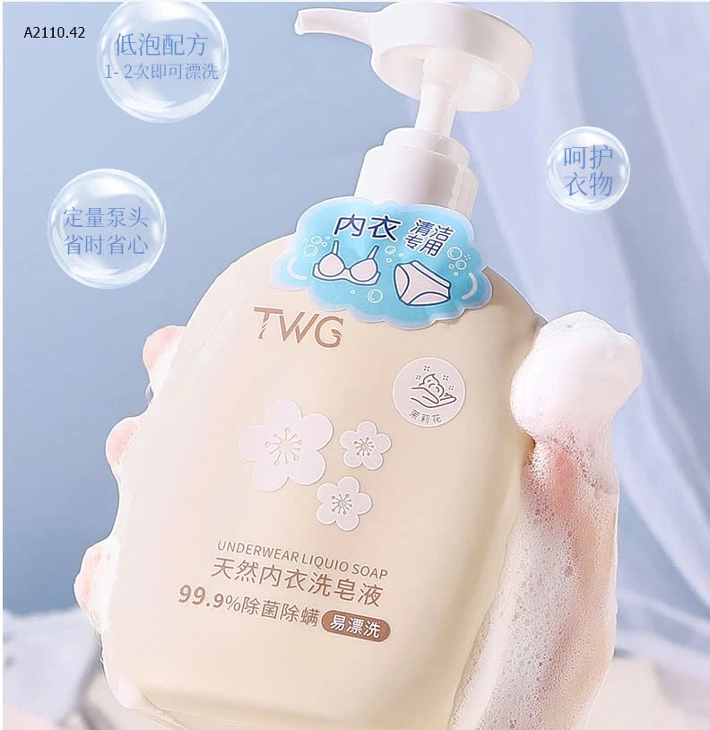 NƯỚC GIẶT ĐỒ LÓT CỦA HÃNG TWG NỘI ĐỊA TRUNG.-sỉ 80k/set 3 chai mix màu