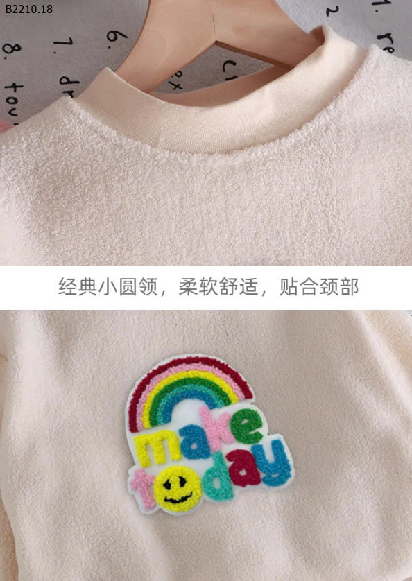 BỘ LÔNG HOẠ TIẾT CUTE CHO BÉ-sỉ Sz 80-120 : 99k           Sz 130-170 : 120k