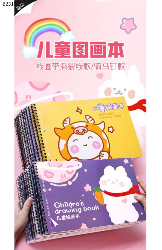 SET 4 VỞ VẼ A4 CUTE-sỉ 65k