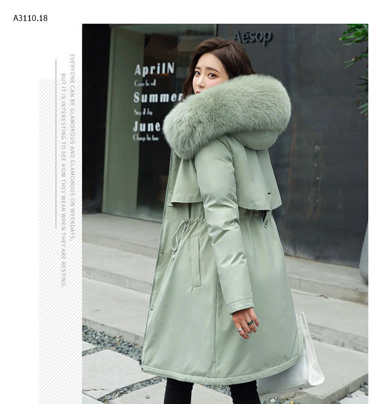 ÁO KHOÁC PARKA NỮ LÓT LÔNG-sỉ 278k