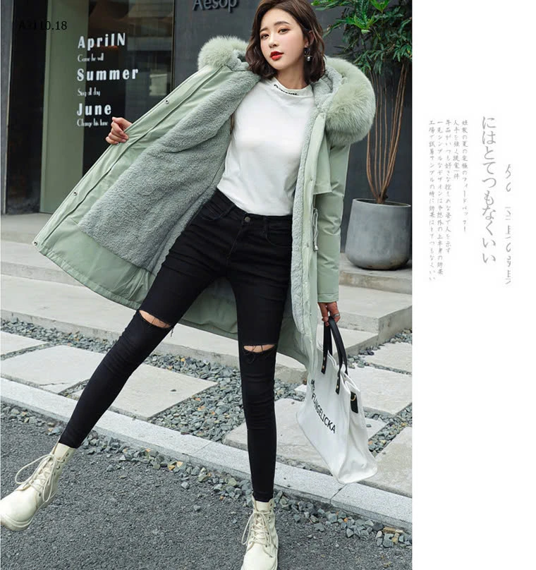 ÁO KHOÁC PARKA NỮ LÓT LÔNG-sỉ 278k