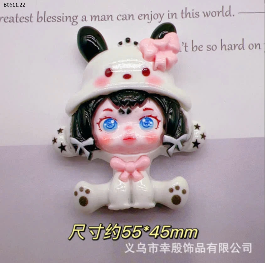 CHARM CÔ GÁI SANRIO DỄ THƯƠNG TRANG TRÍ ỐP ĐIỆN THOẠI, TOPLOADER, GẮN DÉP-sỉ 65k/set 6c mix mẫu