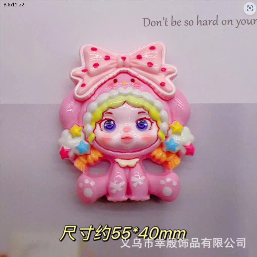 CHARM CÔ GÁI SANRIO DỄ THƯƠNG TRANG TRÍ ỐP ĐIỆN THOẠI, TOPLOADER, GẮN DÉP-sỉ 65k/set 6c mix mẫu