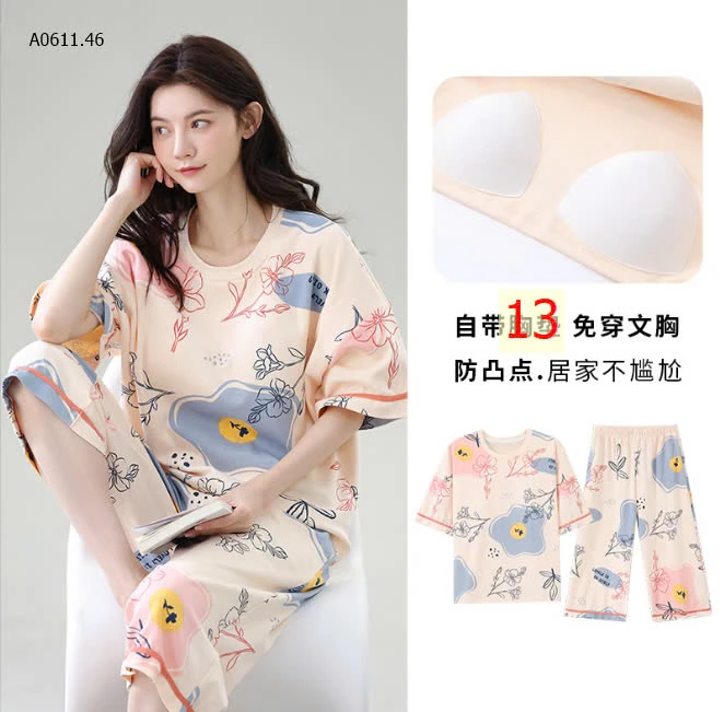 BỘ COTTON LỬNG KÈM ĐỆM NGỰC-sỉ 125k