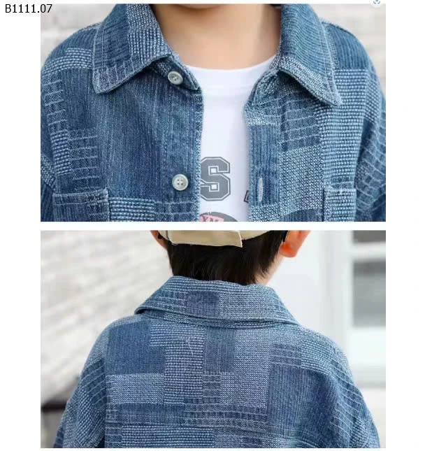 SƠ MI DENIM BÉ TRAI SZ ĐẠI- sỉ 139k