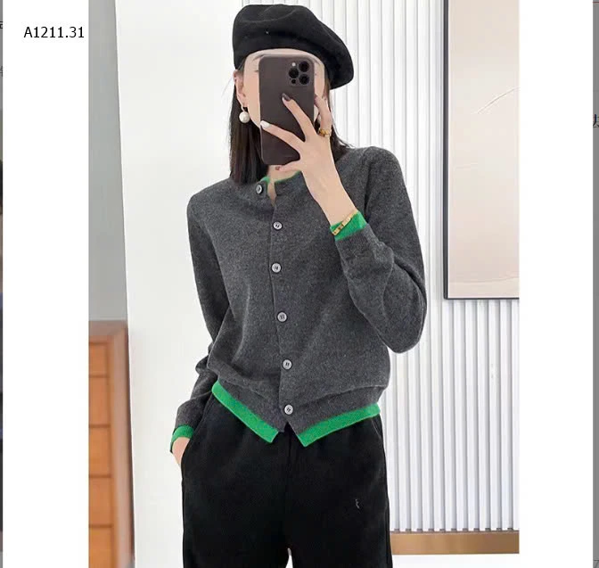 CARDIGAN NỮ PHỐI VIỀN-sỉ 165k