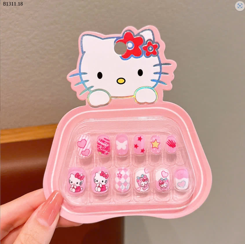 HỘP NAILS BOX CUTE CHO BÉ -sỉ 70k/ 1 set mix 6 bộ đủ màu