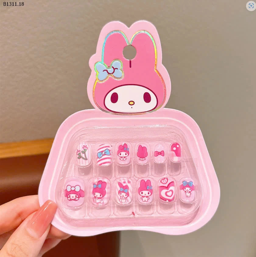 HỘP NAILS BOX CUTE CHO BÉ -sỉ 70k/ 1 set mix 6 bộ đủ màu