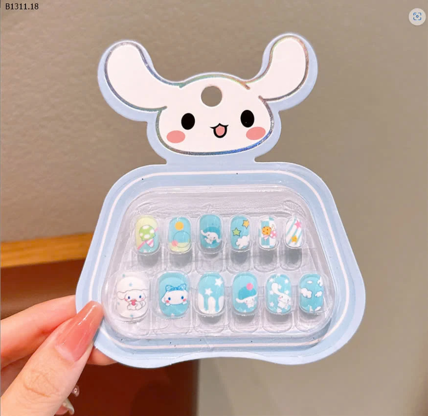 HỘP NAILS BOX CUTE CHO BÉ -sỉ 70k/ 1 set mix 6 bộ đủ màu