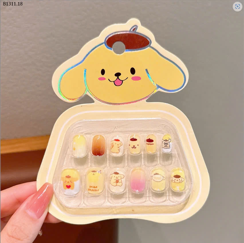 HỘP NAILS BOX CUTE CHO BÉ -sỉ 70k/ 1 set mix 6 bộ đủ màu