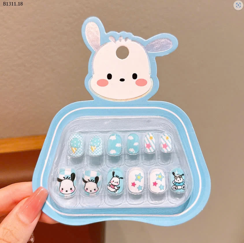 HỘP NAILS BOX CUTE CHO BÉ -sỉ 70k/ 1 set mix 6 bộ đủ màu