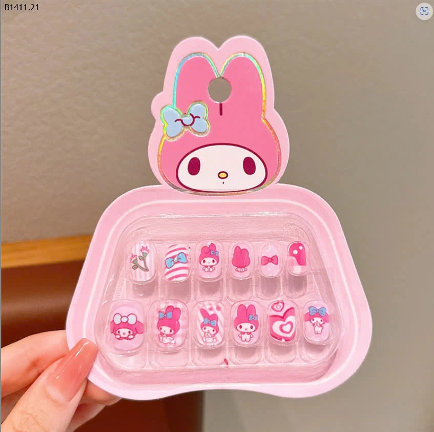 HỘP NAILS BOX CUTE CHO BÉ- sỉ 65k/set 6 bộ mix màu