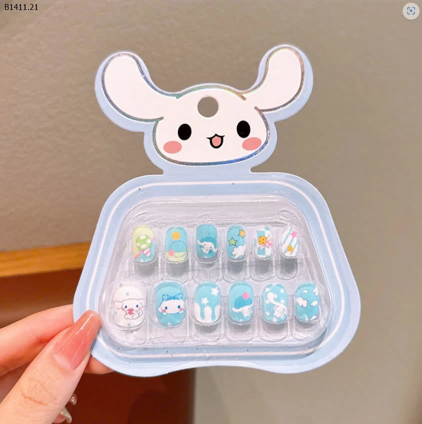 HỘP NAILS BOX CUTE CHO BÉ- sỉ 65k/set 6 bộ mix màu