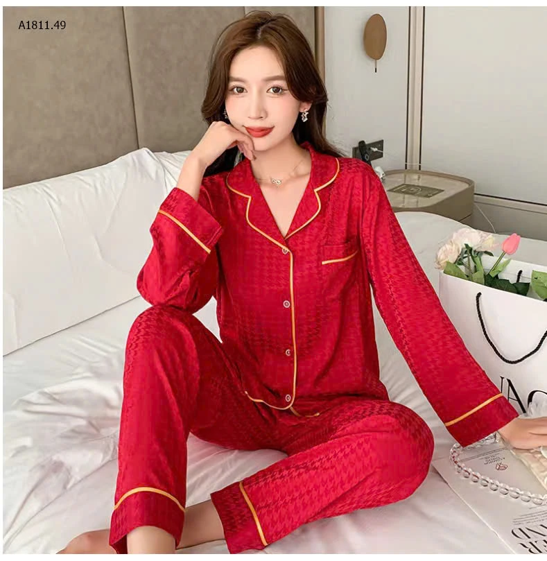 BỘ PIJAMA LỤA CARO-sỉ 127k