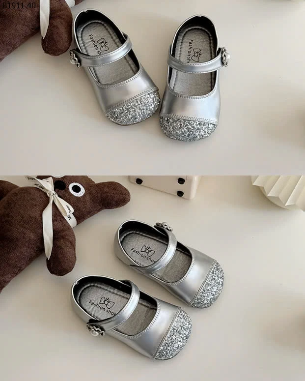 GIÀY BÚP BÊ PHỐI MŨI BLING CHO BÉ GÁI -sỉ Sz 23-28 : 128k           Sz 29-35 : 138k