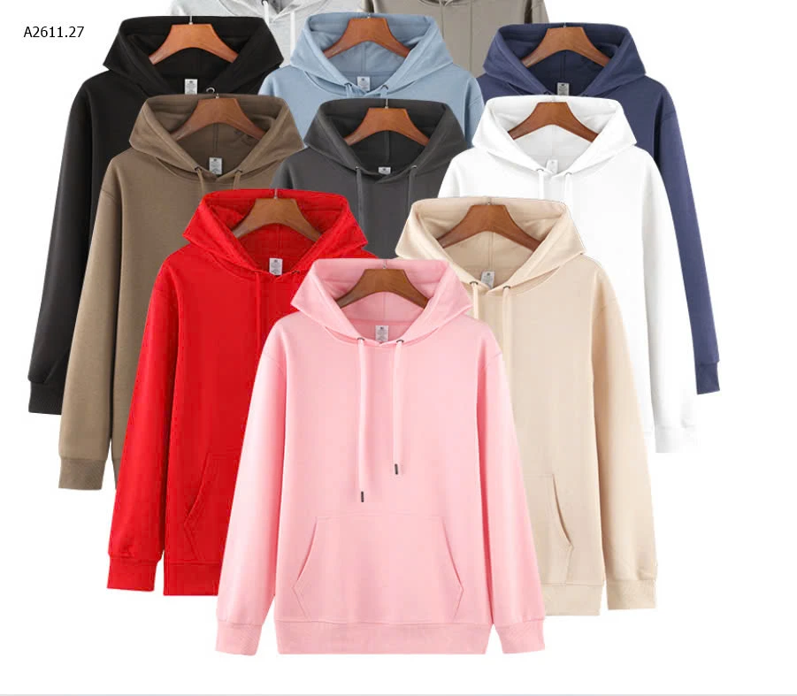 ÁO NỈ HOODIE TRƠN -155k