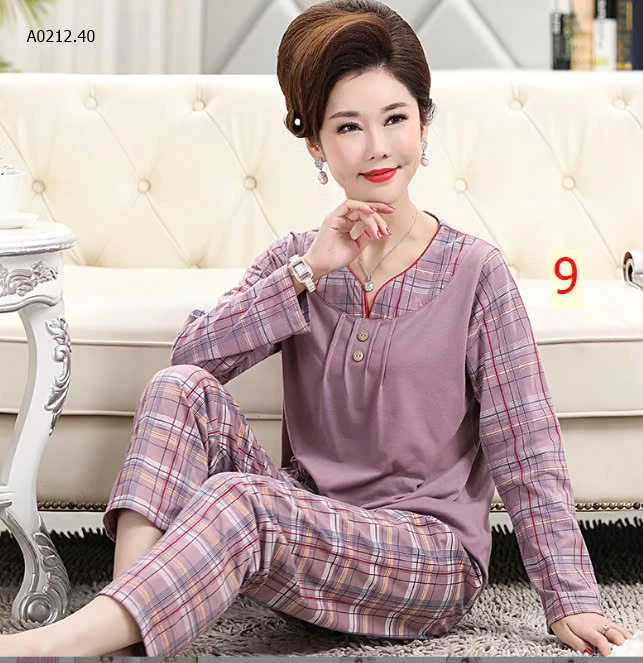 BỘ COTTON TRUNG NIÊN MẶC NHÀ -sỉ 169k