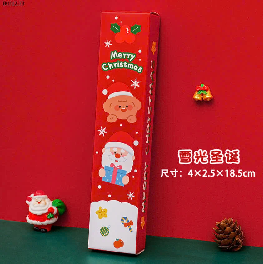 COMBO 4H BÚT MỰC CHỦ ĐỀ NOEL-sỉ 35k/set 4 hộp mix màu