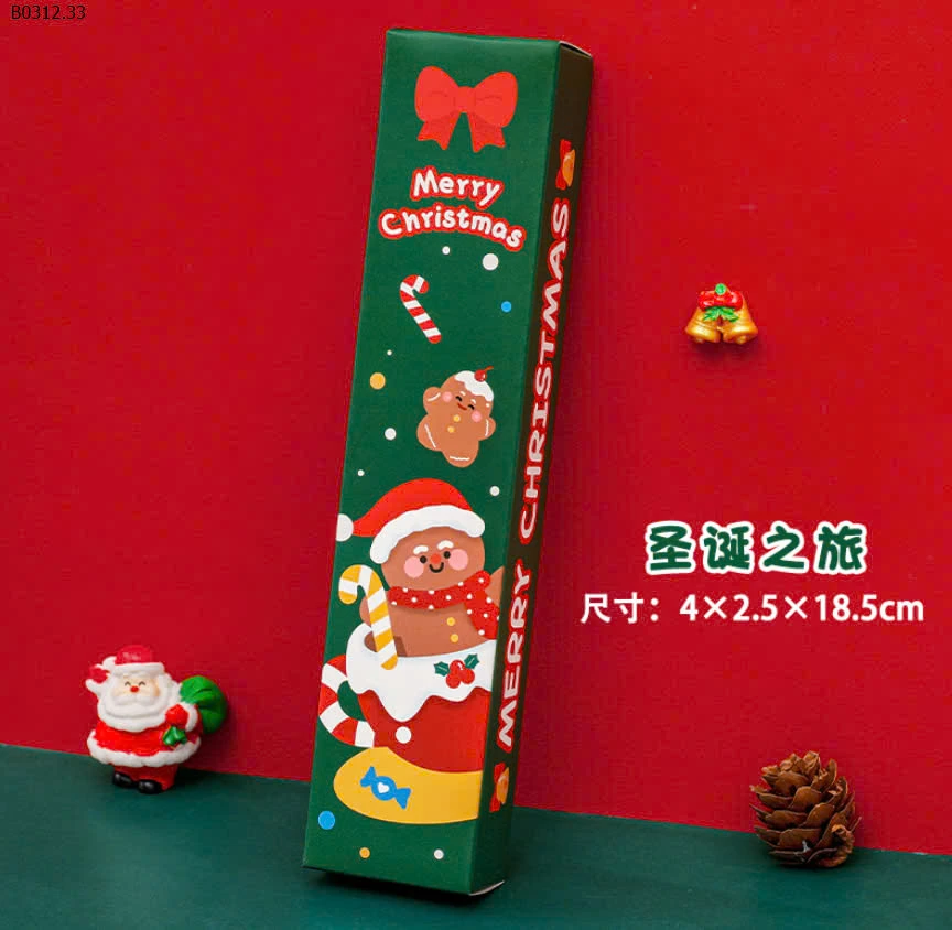 COMBO 4H BÚT MỰC CHỦ ĐỀ NOEL-sỉ 35k/set 4 hộp mix màu