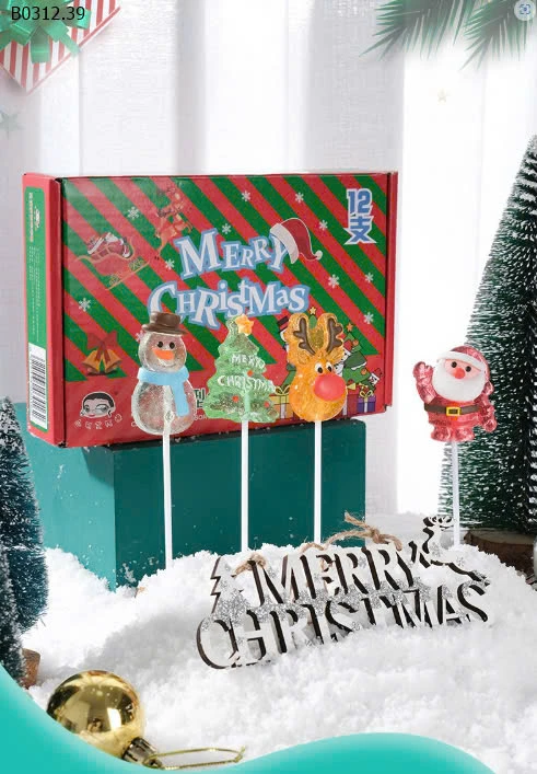 SET KẸO MARSHMALLOW CÂY THÔNG NOEL -sỉ 90k/hộp 12c