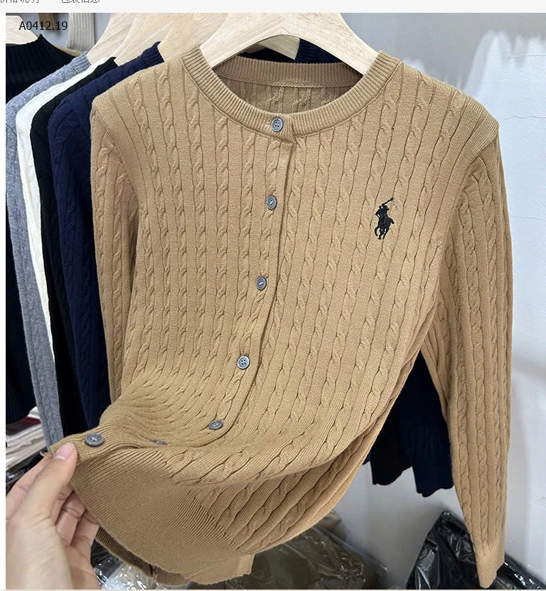 CARDIGAN LEN THÊU NGỰA CHO NỮ-sỉ 104k