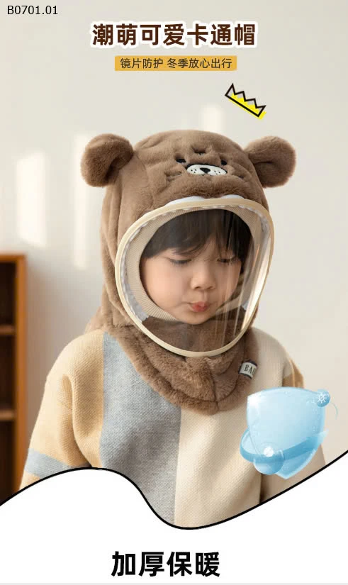 BST MŨ LÔNG KÈM KÍNH CHẮN CUTE-sỉ 93k