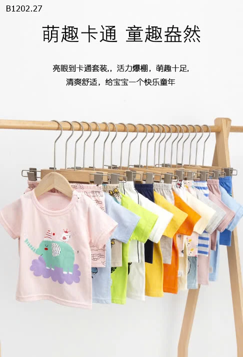 BỘ COTTON ĐÙI CHO BÉ -giá sỉ như sau 73-100:  55k/1 bộ 110-130: 69k/1 bộ 