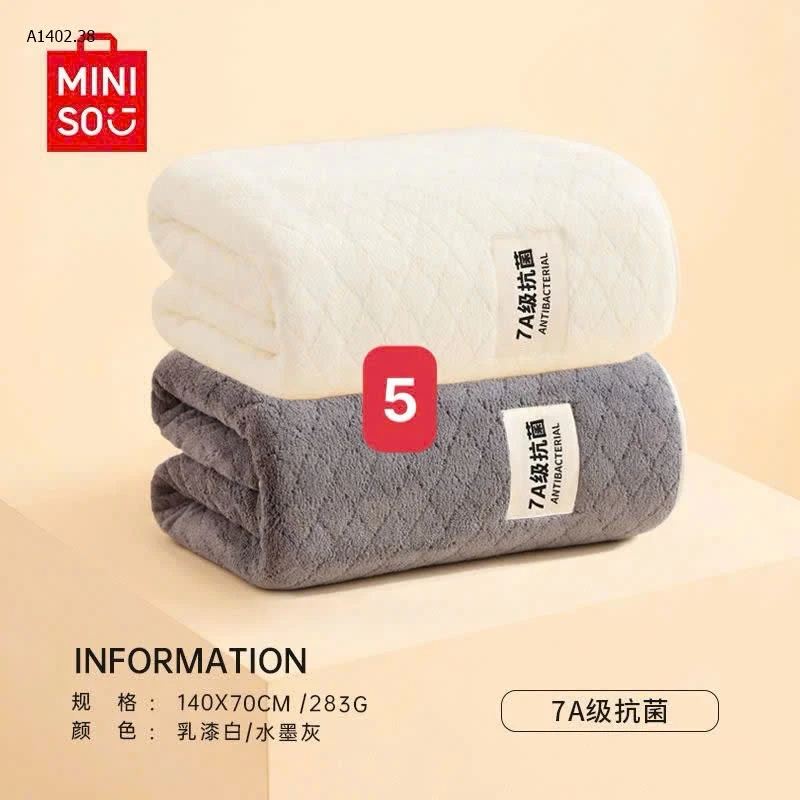 SET 2 KHĂN TẮM NHÀ MINISO-Sỉ 179k/ 1 sét 2 khăn