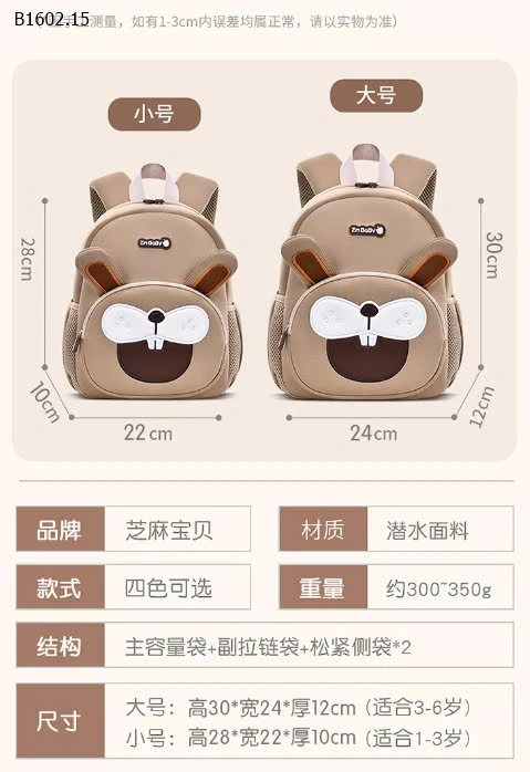 BALO MẪU GIÁO CUTE CHO BÉ-Giá sỉ như sau: sz nhỏ 168k   sz to 178k 