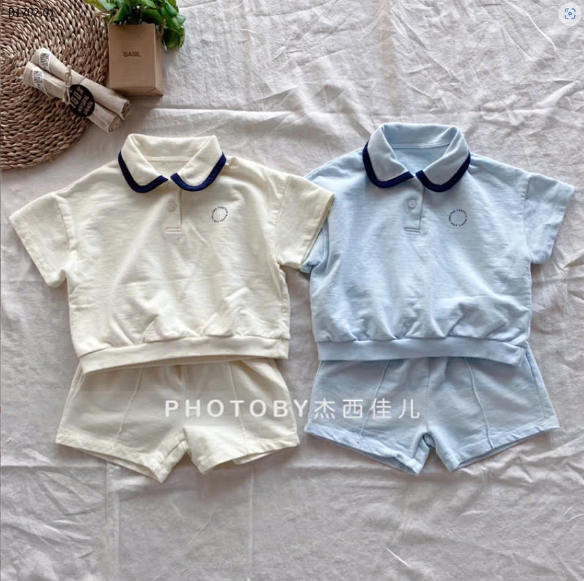 SET BỘ POLO CỔ SEN CHO BÉ - sỉ 180k