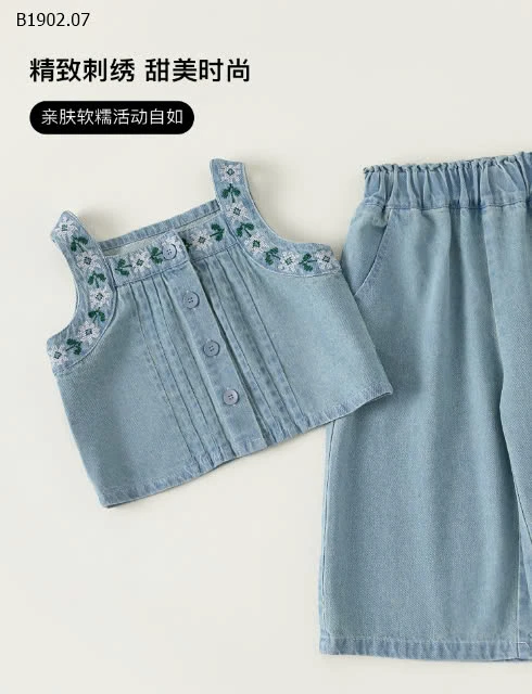 SET DENIM Youbao BÉ GÁI NHÀ M.bang-Sỉ  277k